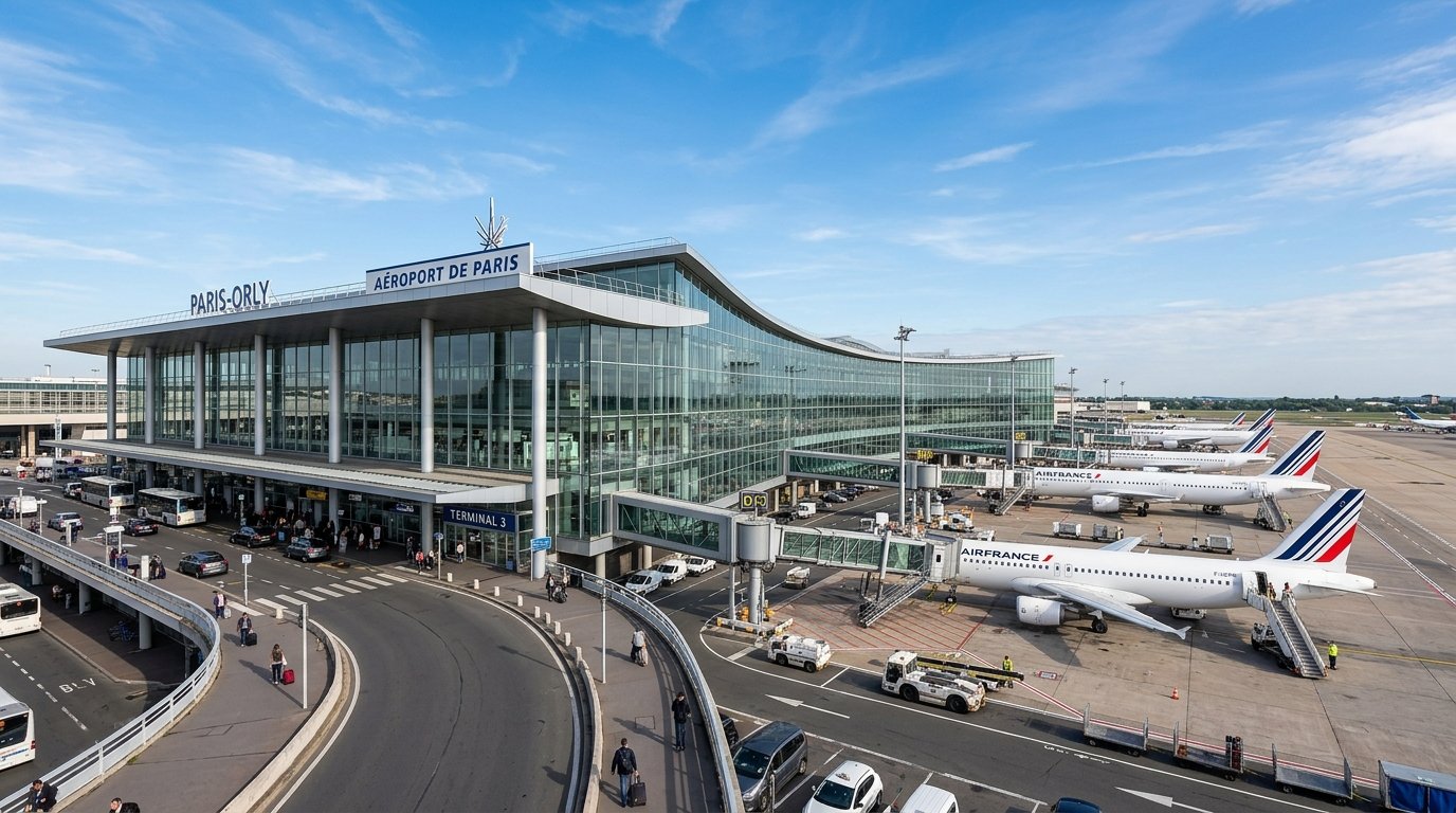 Terminal moderno do Aeroporto de Paris-Orly (ORY)